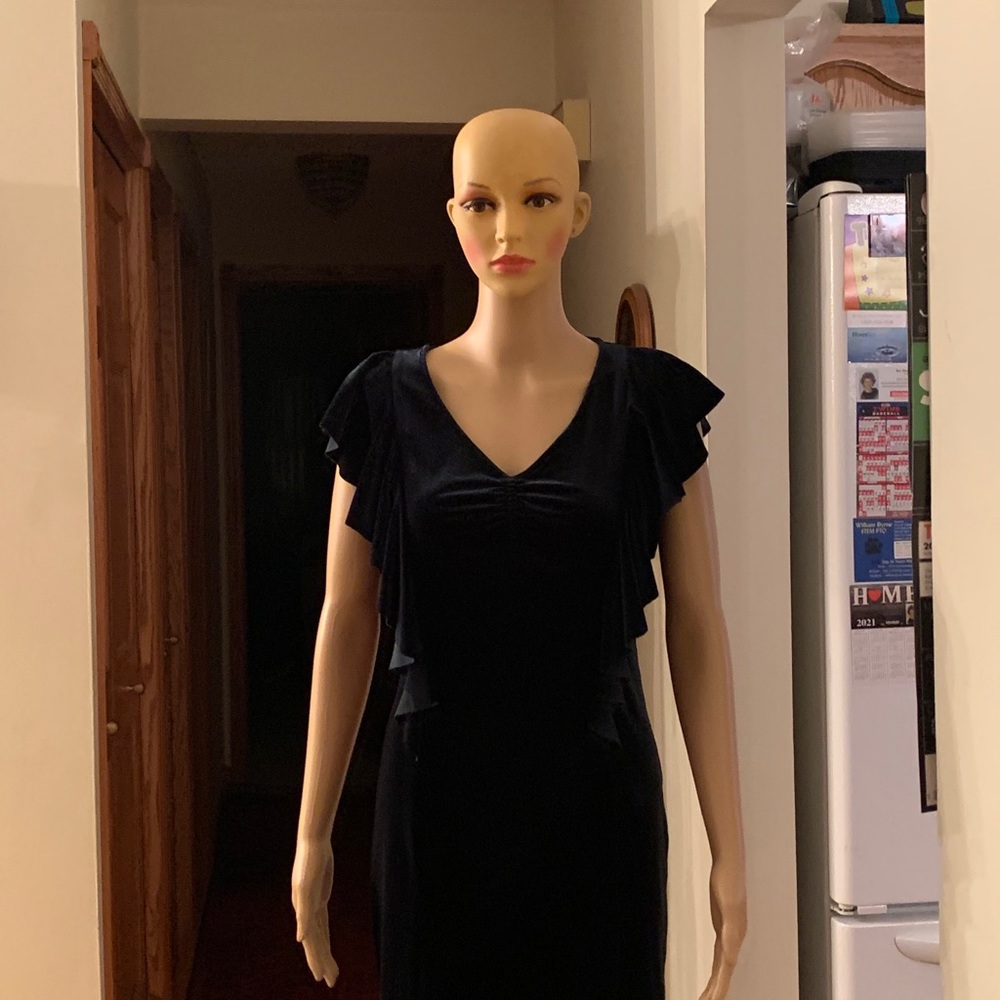 Deep emerald dress from Italy